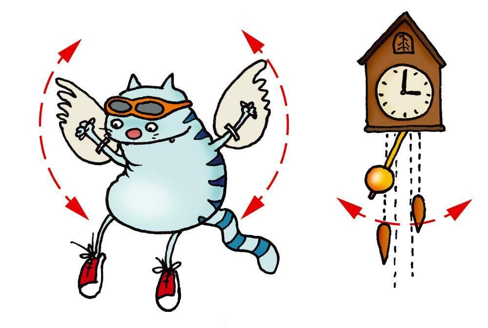 Kass viibutab tiibu, tiivad võnguvad