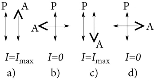 Polariseeritud valguse uurimine analüsaatoriga