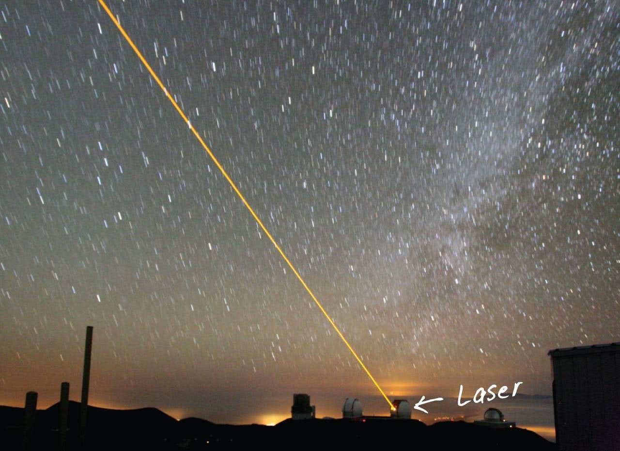Laserikiir läheb taevasse
