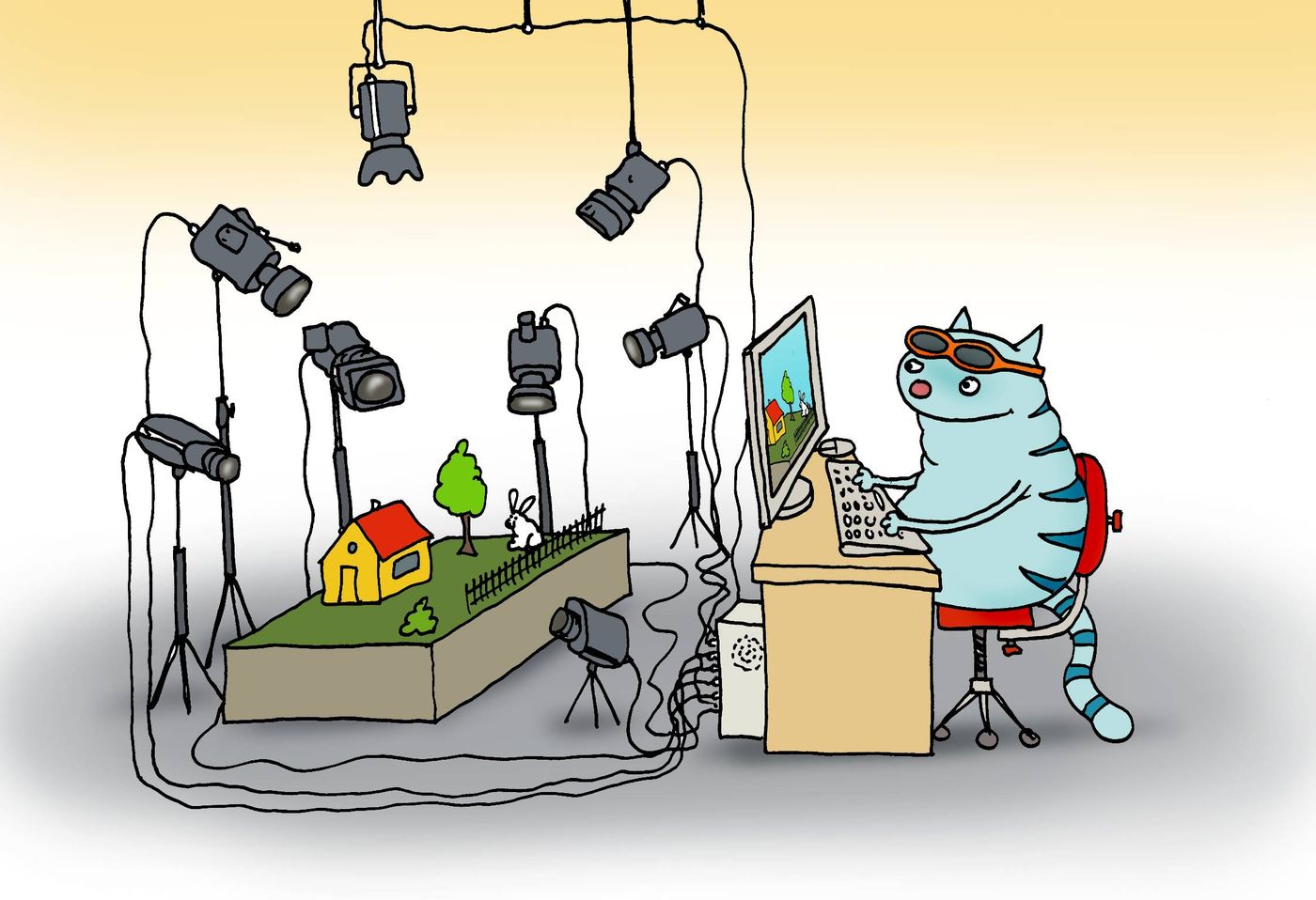 Kass teeb stereopilti