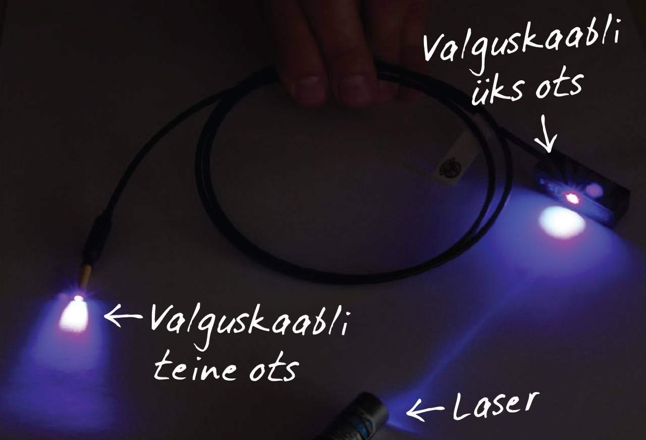 Valgus läbi valguskaabli