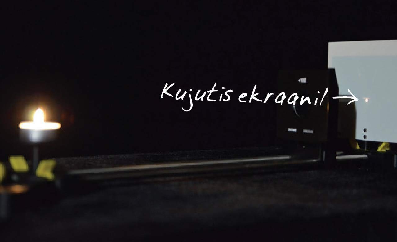 Koondav lääts tekitab küünla kujutise