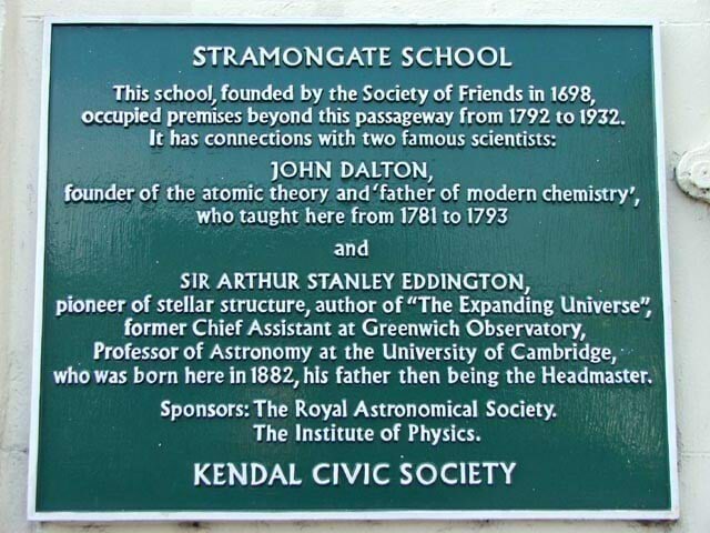 Arthur Stanley Eddington, mälestustahvel