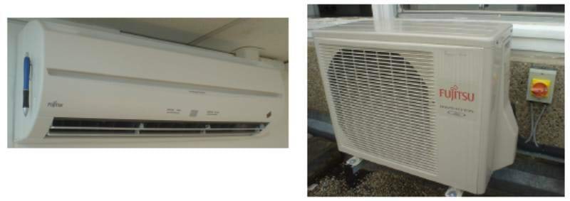 Soojusteguriga 4 õhksoojuspumba sisemised ja välimised osad