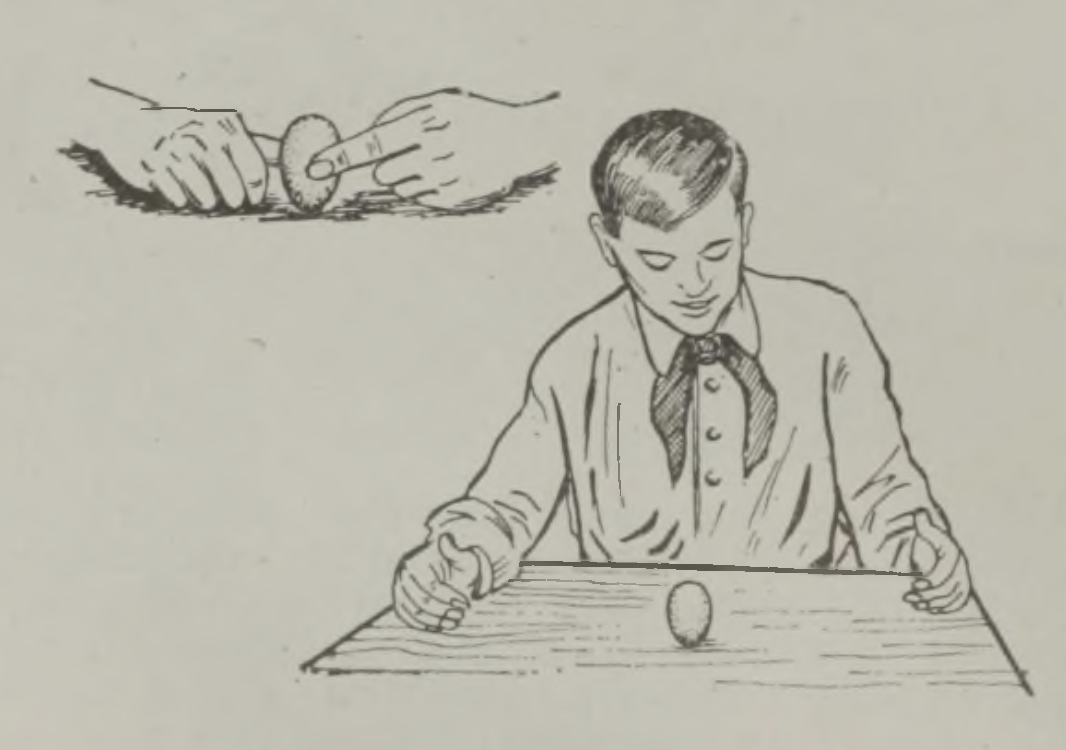 Kolumbuse ülesande lahendus: muna pöörleb, seistes ühel<br>otsal