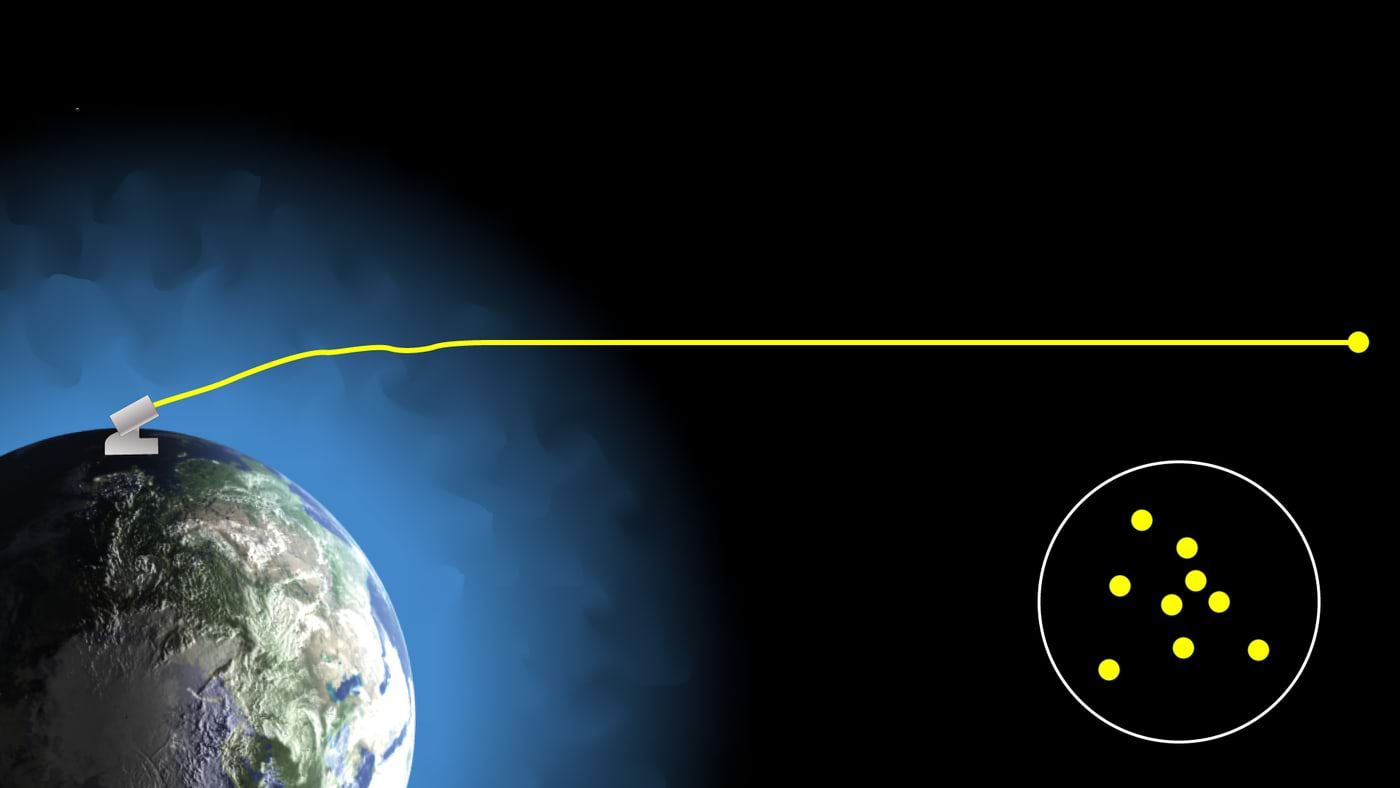 Turbulentne atmosfäär hajutab tähe kujutise