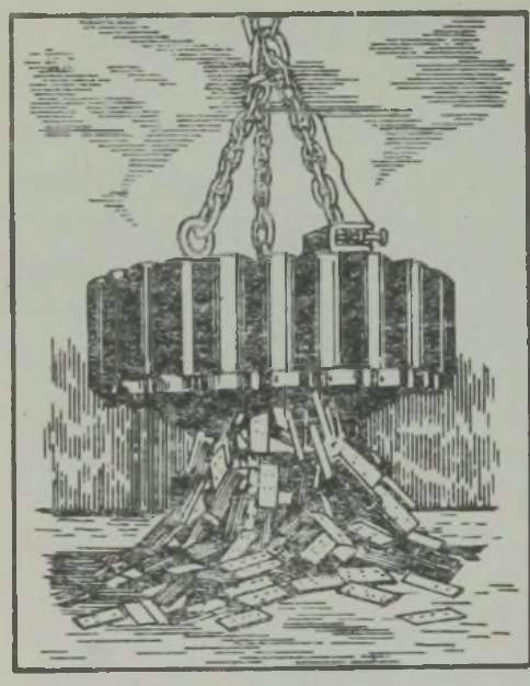 Raudpolte transporttiv elektromagnetkraana
