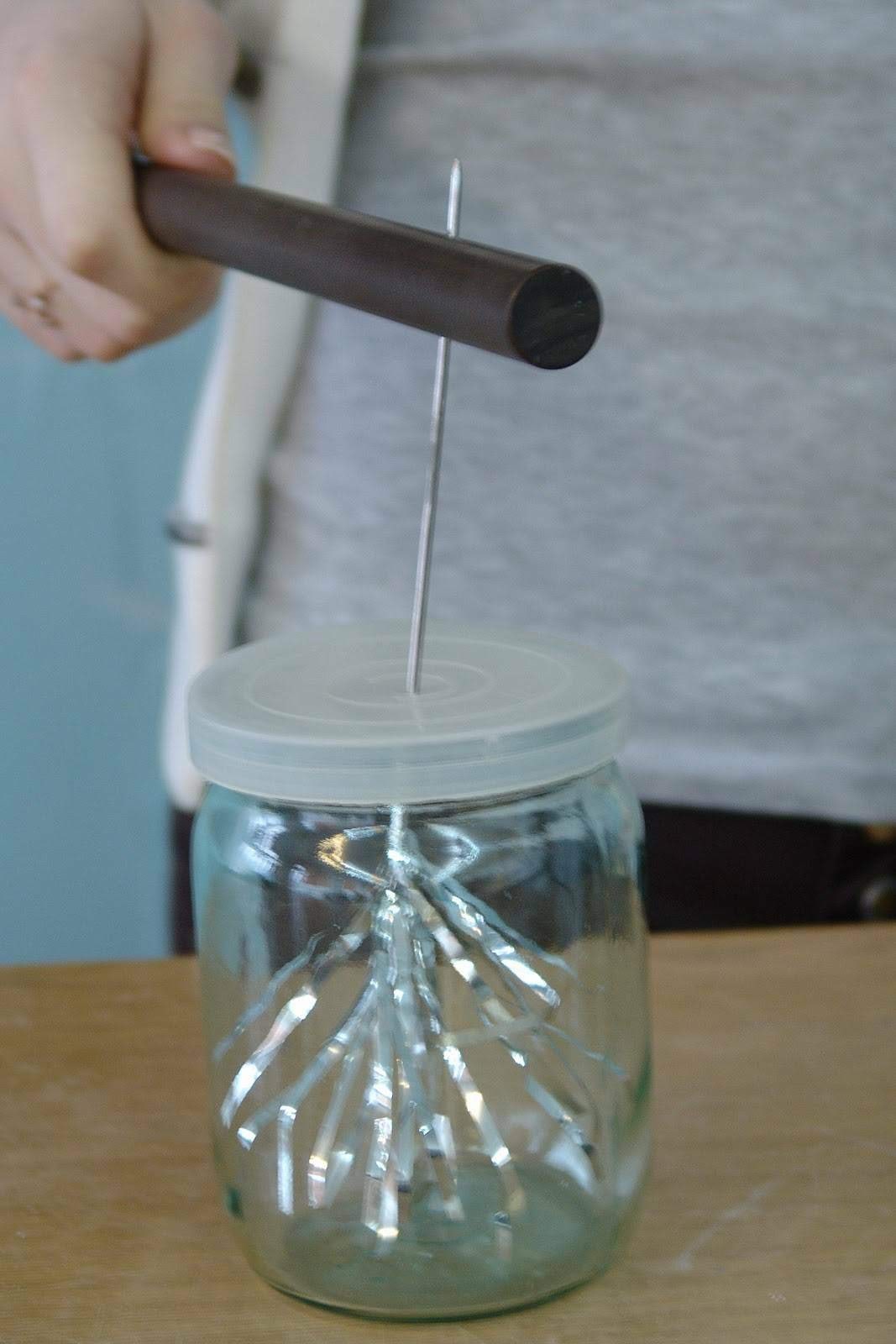 Elektroskoop klaaspurgist