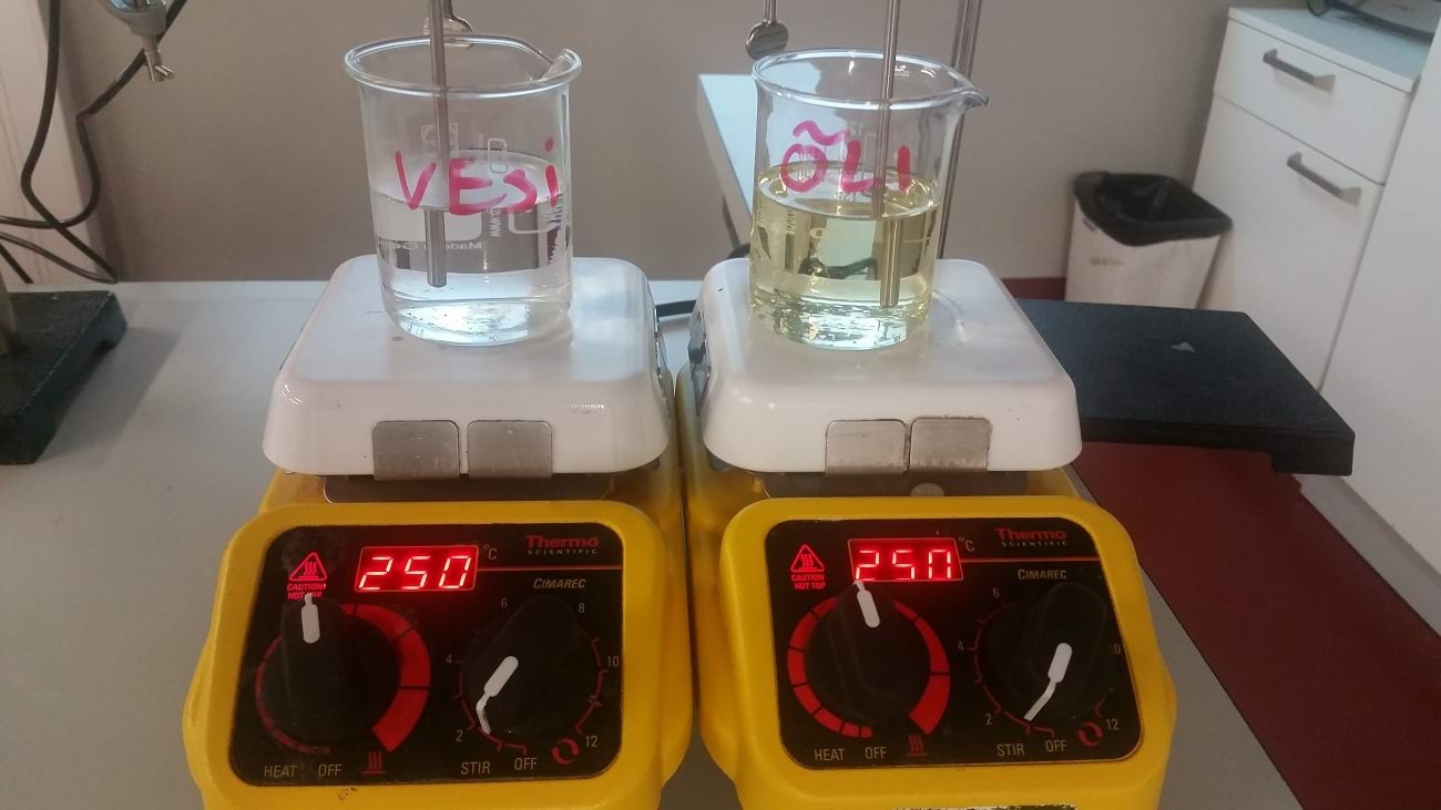 Vee ja õli kuumutamine