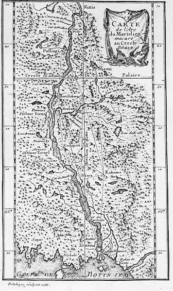 Maupertuis meridiaanikaare mõõtmine Lapimaal