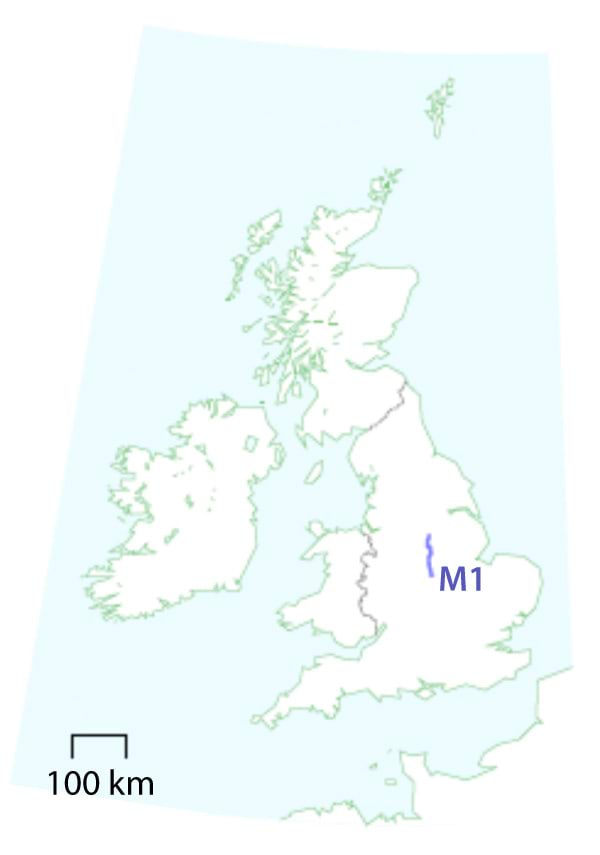 M1, 21. liiklussõlmest 30. sõlmeni