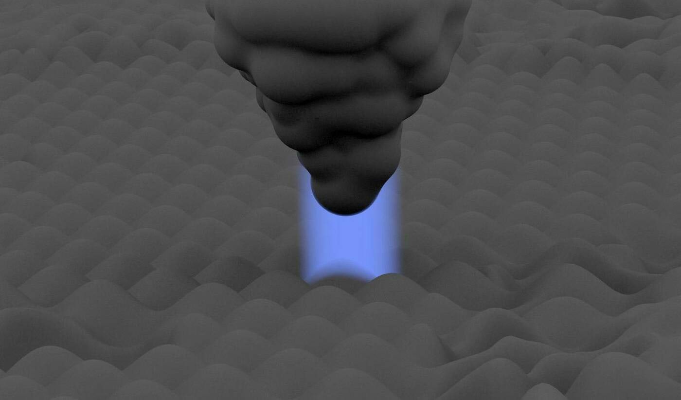 Kunstniku nägemus tunnelmikroskoobi tööst