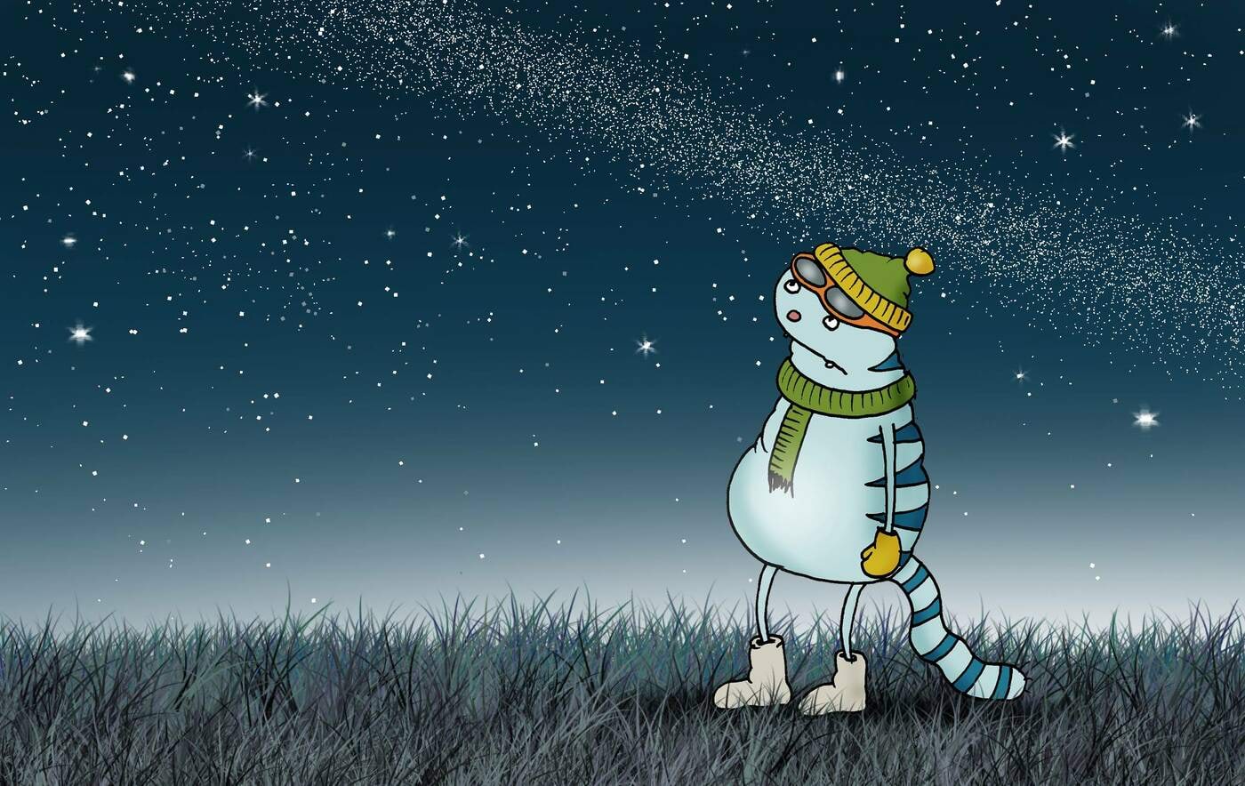 Kass vaatleb tähistaevast