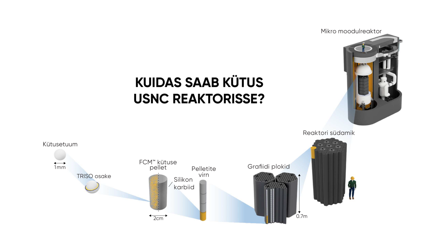 MMR-i kütuse ja tuuma ehitus. Allikas: USNC