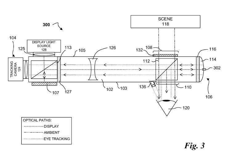 Google prillid: pilt patenti kirjeldusest